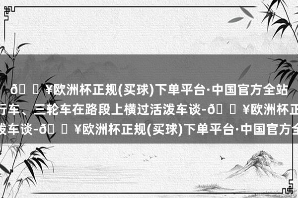 🔥欧洲杯正规(买球)下单平台·中国官方全站驾驶自行车、电动自行车、三轮车在路段上横过活泼车谈-🔥欧洲杯正规(买球)下单平台·中国官方全站