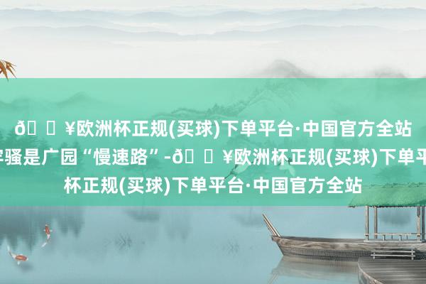 🔥欧洲杯正规(买球)下单平台·中国官方全站为何常被东谈主牢骚是广园“慢速路”-🔥欧洲杯正规(买球)下单平台·中国官方全站