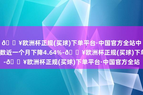 🔥欧洲杯正规(买球)下单平台·中国官方全站中证500等风险加权指数近一个月下降4.64%-🔥欧洲杯正规(买球)下单平台·中国官方全站